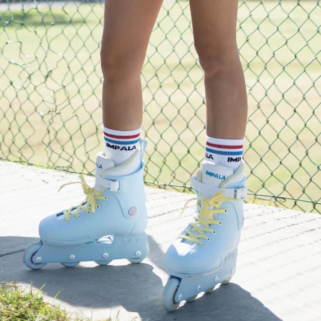 Impala Lightspeed Inline Skate - Sky Blue & Yellow – Image 3