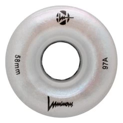 Luminous Light Up Wheels - White Pearl - 58mm - 97A