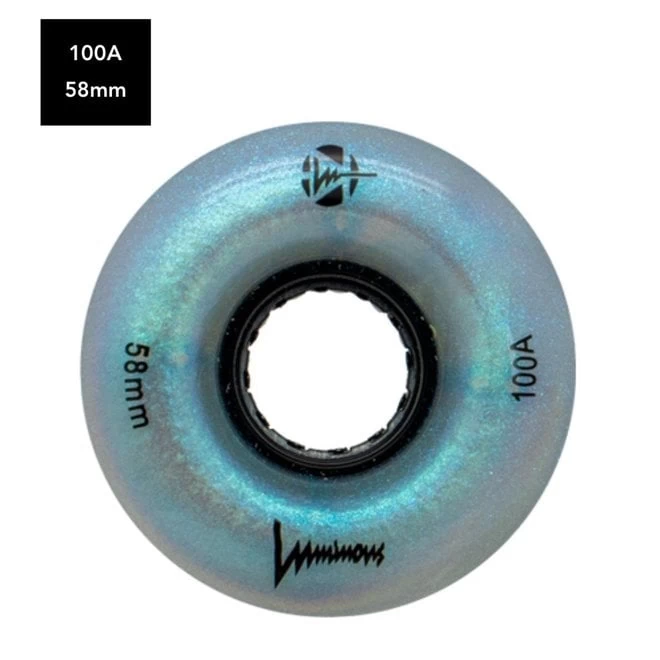 Luminous Light Up Wheels - Black Pearl - 58mm - 100A